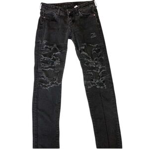 H&M super skinny low waist 26/30 black jeans